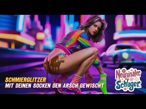 [Neuronaler Schlager #39] Schmierglitzer | Mit deinen Socken den Arsch gewischt | #aimusic #schlager #retroschlager #synthwave