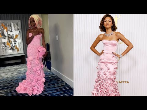 Wie eine Teenagerin mit einem selbstgehäkelten Ballkleid viral ging.