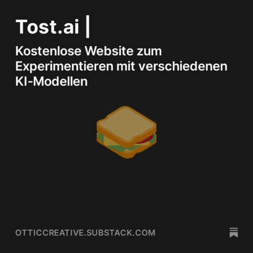 Tost.ai | Kostenlose Website zum Experimentieren mit verschiedenen KI-Modellen